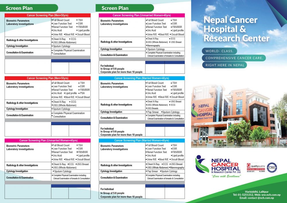 Our Screening Packages